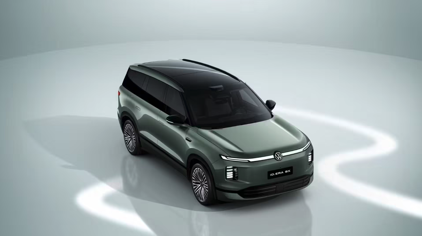 上汽大众ID.ERA 9X连发官图 仙踪绿配色+豪华内饰同步曝光